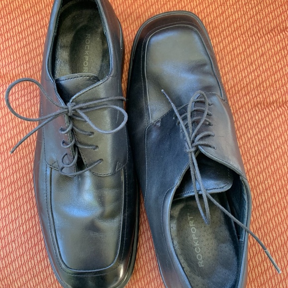 Men's Black Dress Rockport size 11 tie laces - Picture 2 of 3